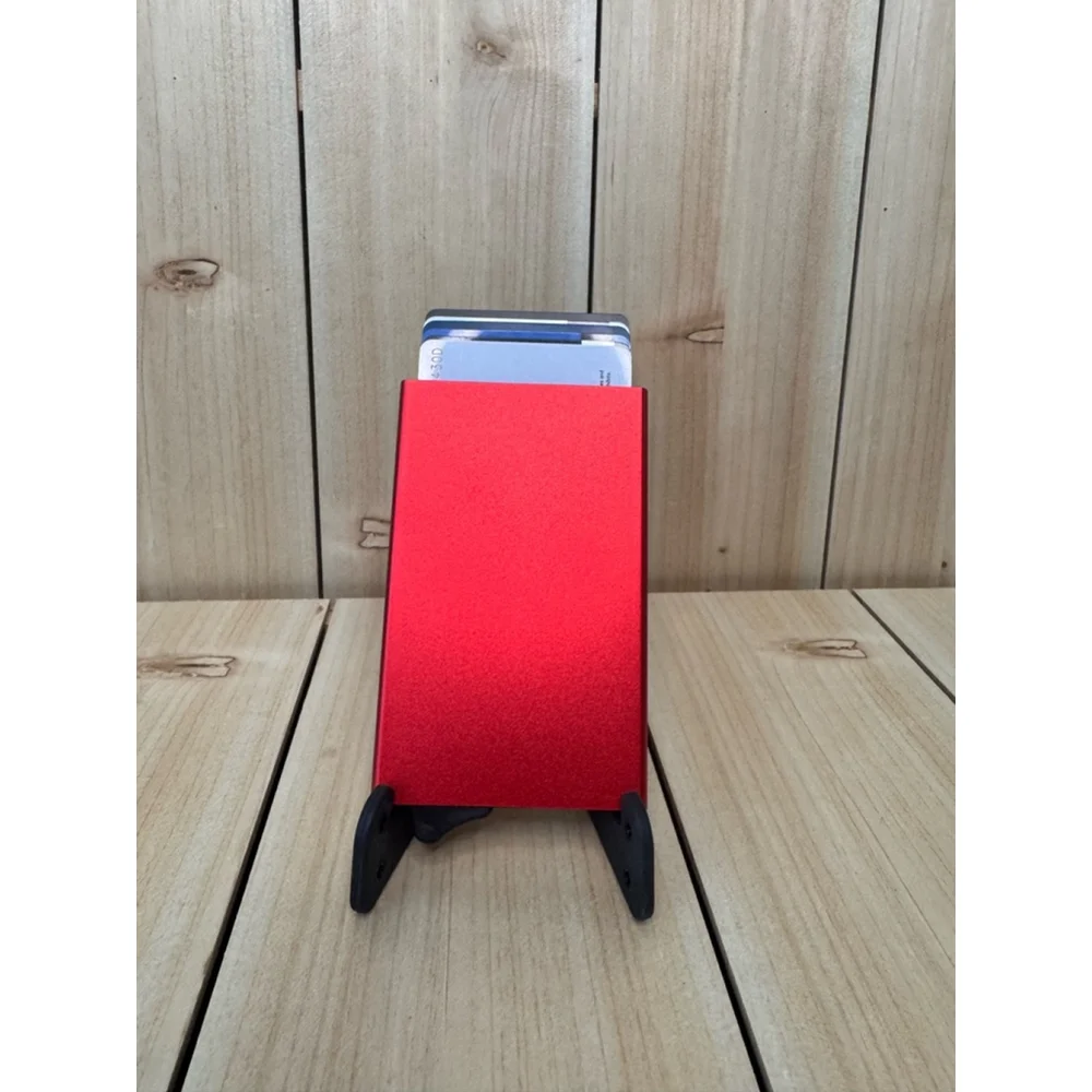 🔴 Red Minimalist Wallet / Card Holder – NWT